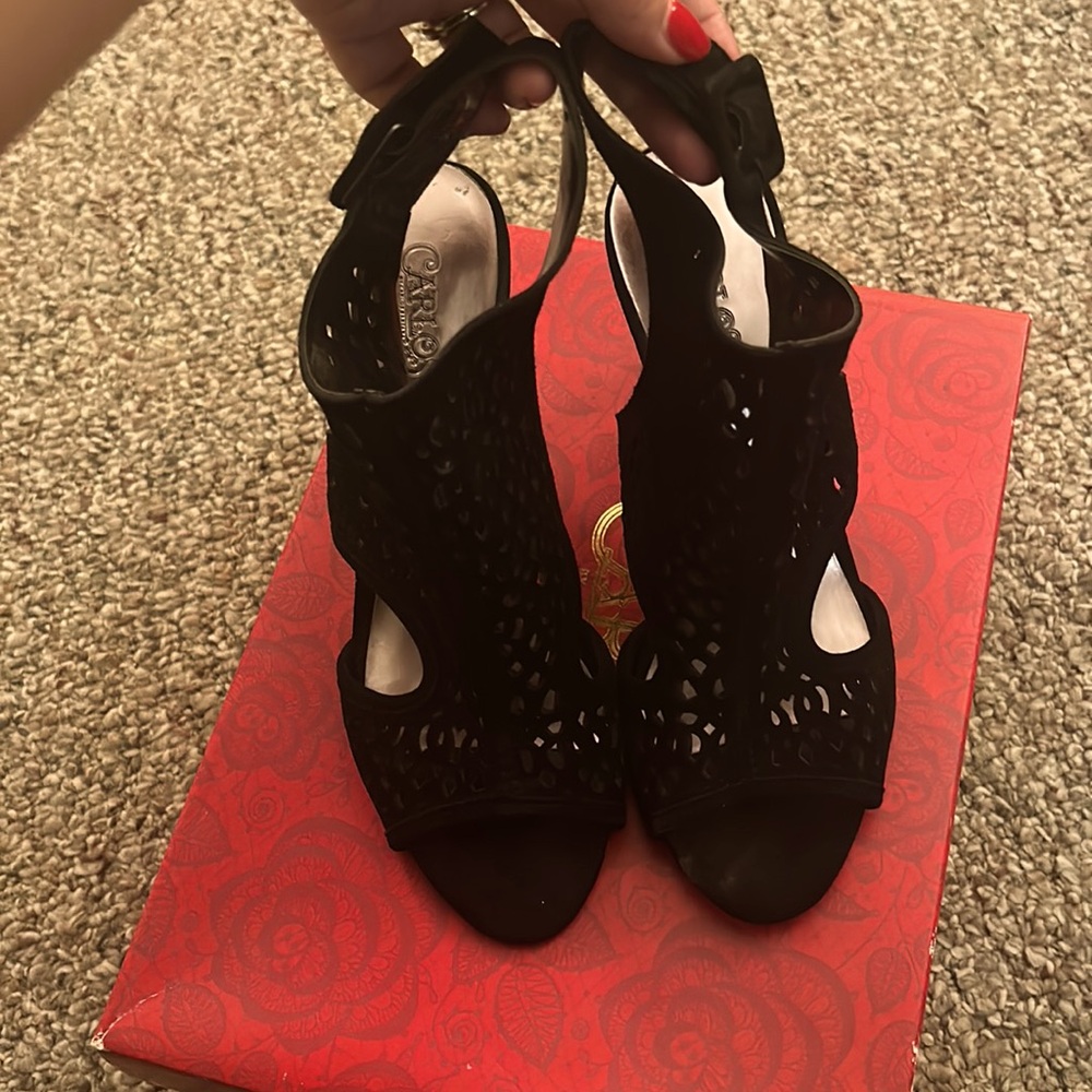 Carlos Santana open toe heels